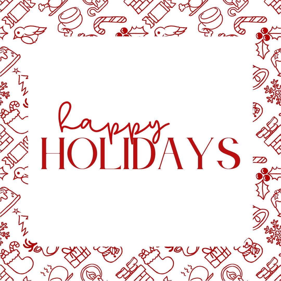 Christmas Festive Friends Happy Holidays Tag