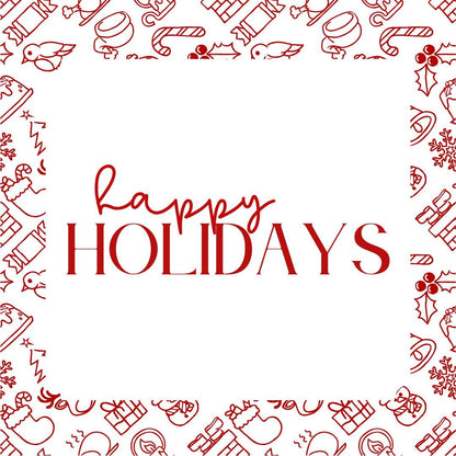 Christmas Festive Friends Happy Holidays Tag