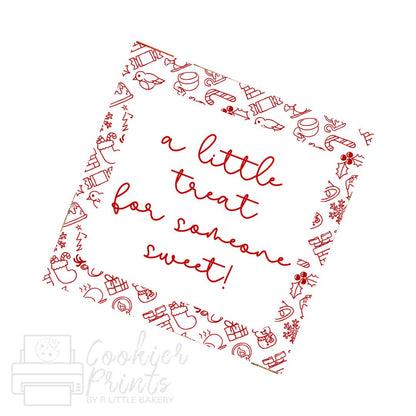 Christmas Festive Friends A Little Treat Tag