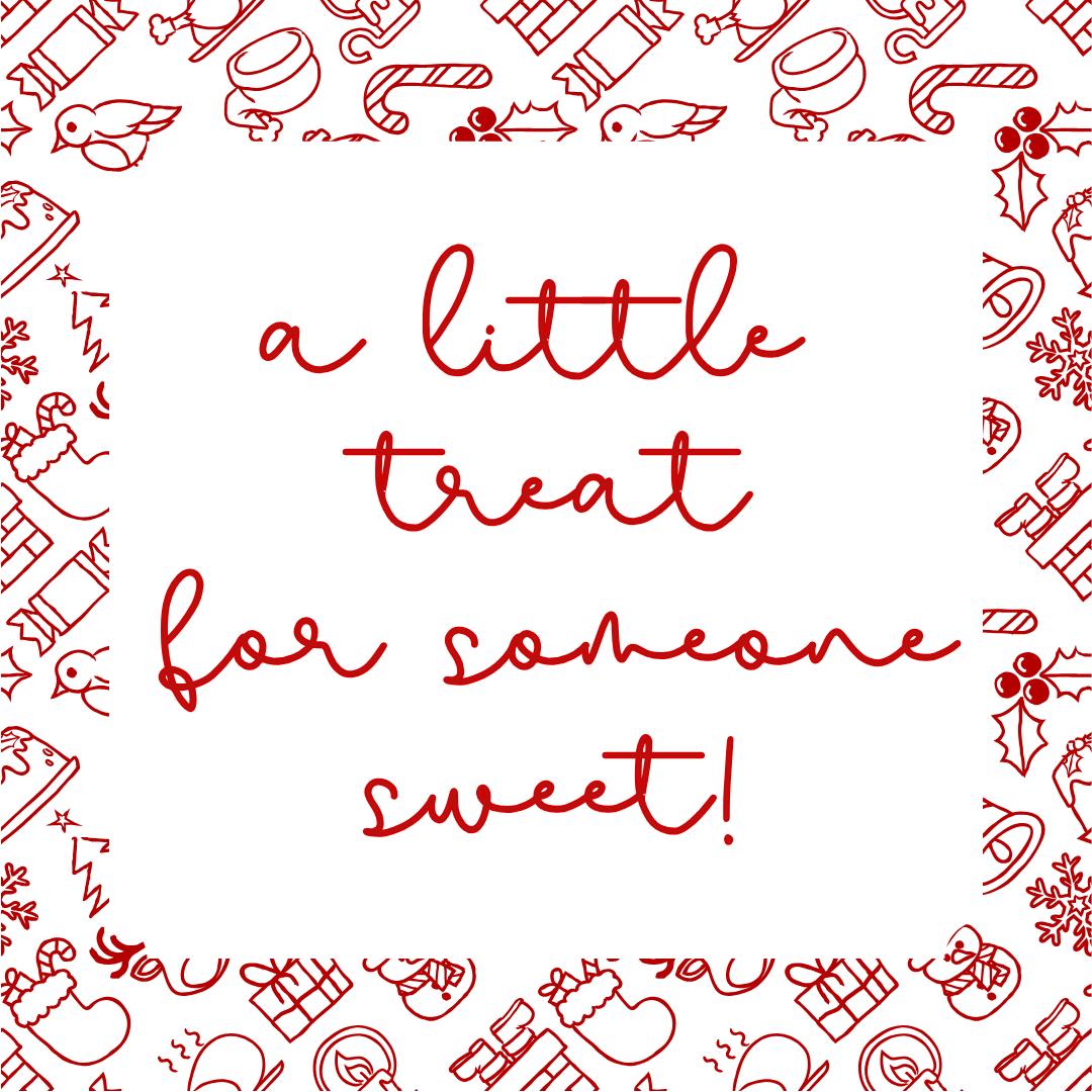 Christmas Festive Friends A Little Treat Tag