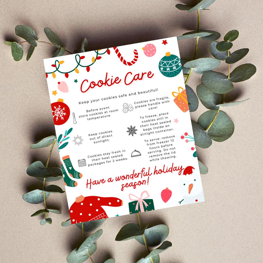 Christmas Retro Holiday Cookie Care Card