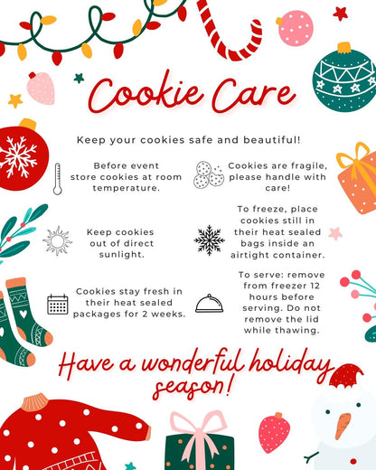 Christmas Retro Holiday Cookie Care Card