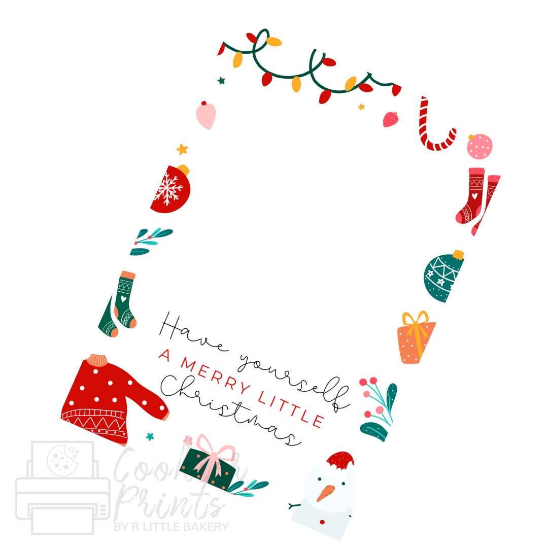 Christmas Retro Holiday Cookie Card