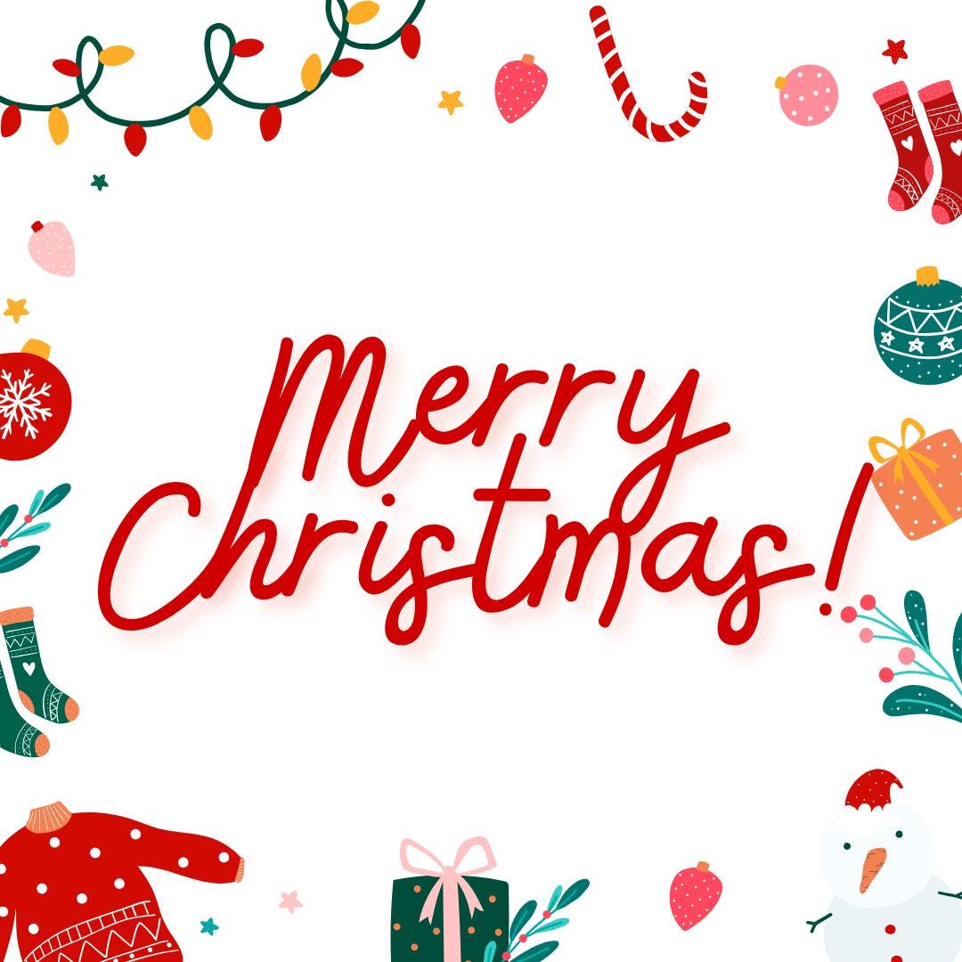 Christmas Retro Holiday Merry Christmas Tag