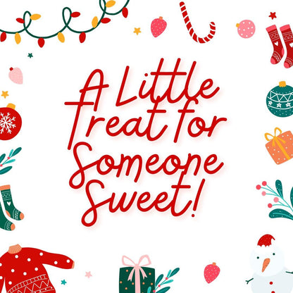 Christmas Retro Holiday A Little Treat Tag
